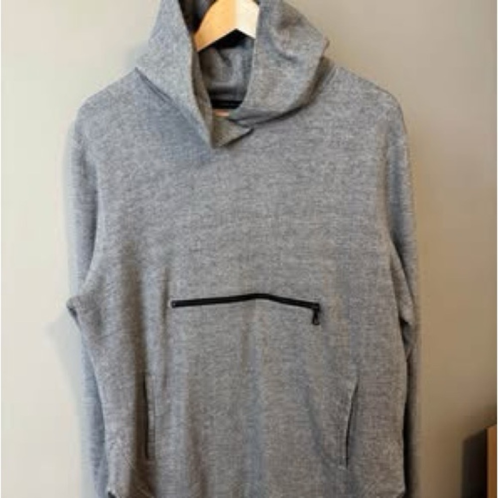 John Elliott + Co Men’s Rue Hoodie in Dark Grey - Picture 6 of 8